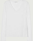 American Vintage Jacksonville T Shirt Long Sleeve White