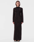 Elka Thelma Knit Dress Copper Lurex