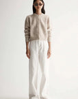 Elka Collective Abigail Knit Cardigan White Marle