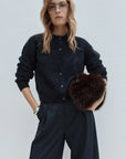 Elka Collective Abigail Knit Cardigan Midnight Navy