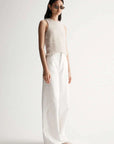 Elka Collective Abigail Knit Tank White Marle