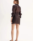 Elka Collective Sailor Mini Dress Chocolate