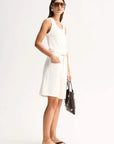 Elka Collective Silas Knit Top White