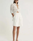 Elka Collective Onyx Shirt White Check