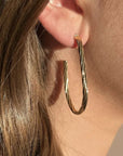 Misuzi Keely Hoops Gold Vermeil