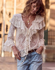 Spell Labyrinth Lace Blouse Cloud Cream