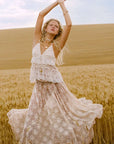 Spell Labyrinth Lace Maxi Skirt Cloud Creme