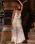 Spell Labyrinth Lace Maxi Skirt Cloud Creme