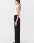 Agni Linen Wide Leg Pants Black