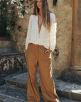 Spell London Pleated Pant Tan