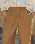 Spell London Pleated Pant Tan