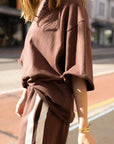 Luna Lane Mason Tee Chocolate