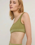 Nagnata Fine Rib Wool Bralet Fauna