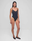 Nagnata Tri Wool Bodysuit Obsidian