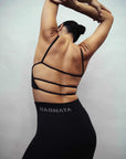 Nagnata Strap Back Wool Bralet Obsidian