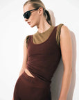 Merino Wool Tank — Mulberry | Nagnata