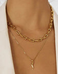 Arms of Eve Cornicello Charm Necklace Gold
