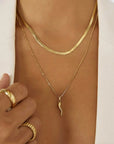 Arms of Eve Cornicello Charm Necklace Gold