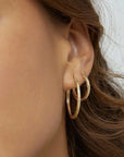 Arms of Eve Arabella Hoop Earrings Gold