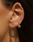 Arms of Eve Neptune Earrings Gold