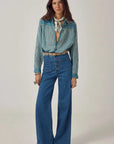 Maison Hotel Maria Shirt Mediterranean Stripes Blue Ink