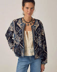 Maison Hotel Pati Jacket Blue Mosaic
