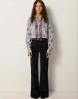 Maison Hotel Sophie Blouse Striped Meadow