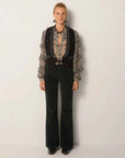 Maison Hotel Camilla Blouse Blue Orchid