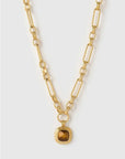 Arms of Eve Mason Necklace Tiger's Eye Gold