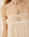 Spell Mila Lace Midi Dress Vintage Cream