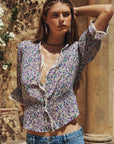 Spell Mimi Rose Blouse Violet Fields