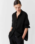 Morrison Jaxon Linen Shirt Black
