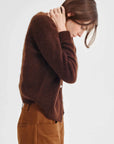 Morrison Albi Knit Cardigan Chocolate