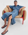 Morrison Jacque Denim Shirt Dress Light Blue