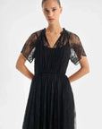 Morrison Bijoux Lace Dress Black
