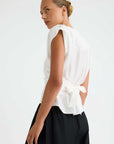 Morrison Celine Wrap Top White