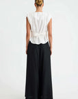 Morrison Celine Wrap Top White