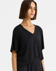 Morrison Millie V Neck Tee Black