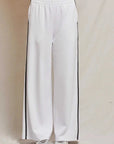Perfectwhitetee Nadia Travel Wide Leg Sweatpant White