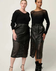 Once Was Rhiannon Viscose Sheer Knit Top