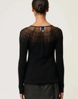 Once Was Rhiannon Viscose Sheer Knit Top