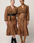 Once Was Camille Sheer Viscose Blouse Exotica