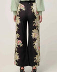Once Was Merida Linen Viscose Pant Mariposa Nero