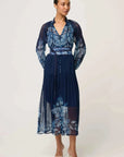 Once Was Sloane Placement Print Midi Dress Moonlit Batik