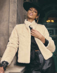 Once Was Rylie Reversible Faux Fur Jacket Altamira and Blanca