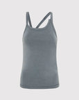 Agni Organic Cotton Abstract Singlet Diesel Grey