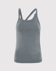 St. Agni Organic Cotton Abstract Singlet Diesel Grey