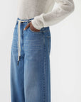 Bassike High Rise Super Wide Jean Classic Vintage Wash