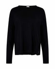 Bassike Boyfriend Htg Long Sleeve T Shirt Black