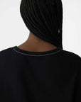 Bassike Boyfriend Htg Long Sleeve T Shirt Black